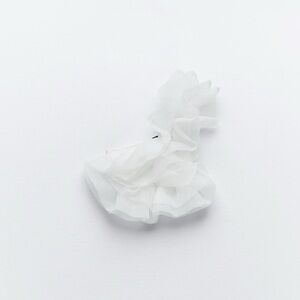 Zara Asymmetrical Rib Organza Top